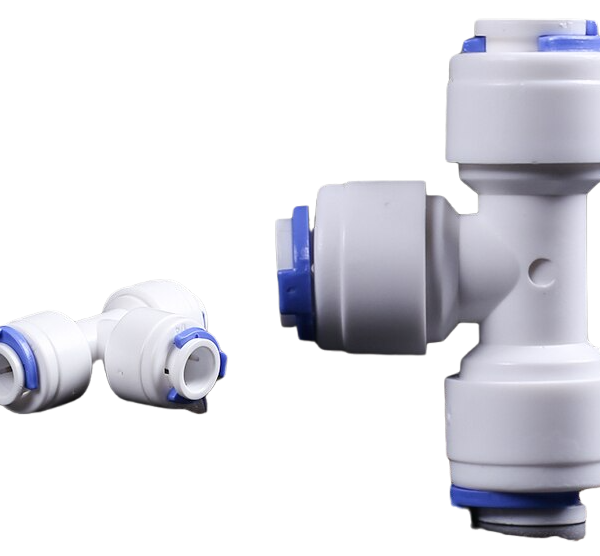 Equal-Tee-Union-1-4-Tube-OD-Hose-Quick-Connector-RO-Water-Filter-Fittings-Quick-Connect